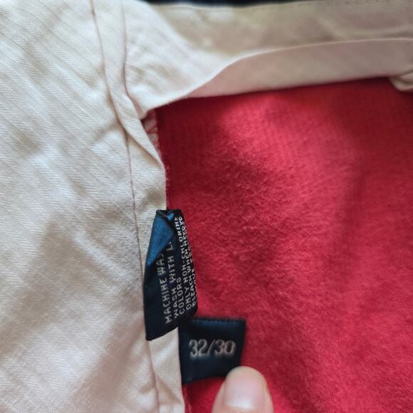 Vintage Polo Ralph Lauren Red Corduroy Straight Leg Pants 32/20 - Picture 7 of 10